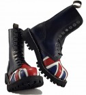 Steel Bakancs 10 Lyukú Brit Zászlomintás