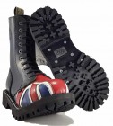 Steel Bakancs 10 Lyukú Brit Zászlomintás