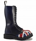 Steel Bakancs 15 Lyukú Brit Zászlomintás