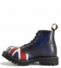 Steel Bakancs 6 Lyukú Brit Zászlómintás 