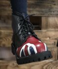 Steel Bakancs 6 Lyukú Brit Zászlómintás 