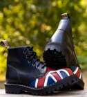Steel Bakancs 6 Lyukú Brit Zászlómintás 