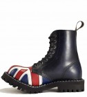 Steel Bakancs 8 Lyukú Brit Zászlomintás