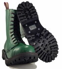 Steel Bakancs 10 Lyukú Zőld