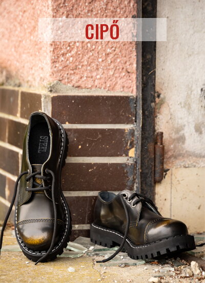 3 Lyukú Cipő Steel