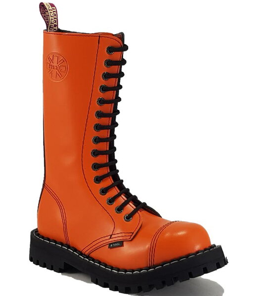 Steel Bakancs 15 Lyukú Narancs