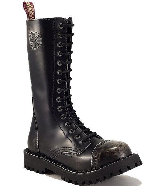 Steel Bakancs 15 Lyukú Fehér Koptatott