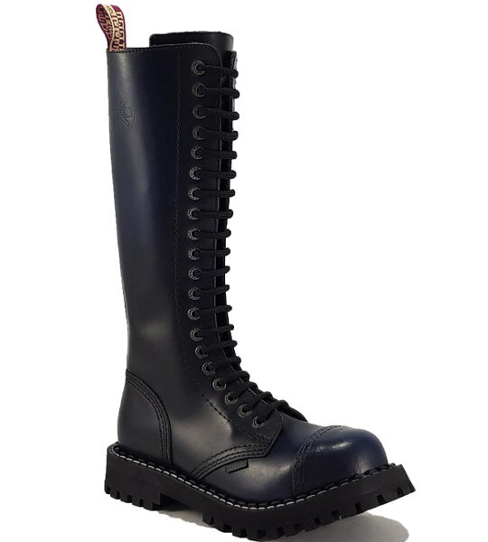 Steel Bakancs 20 Lyukú Kék Koptatott