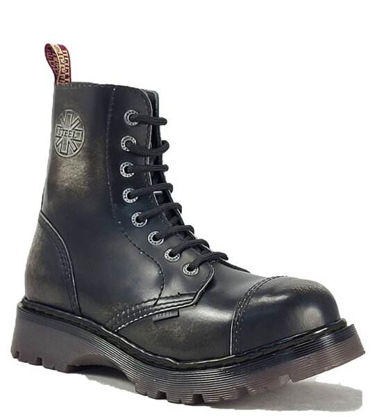 Steel Bakancs 8 Lyukú Fehér Koptatott Air