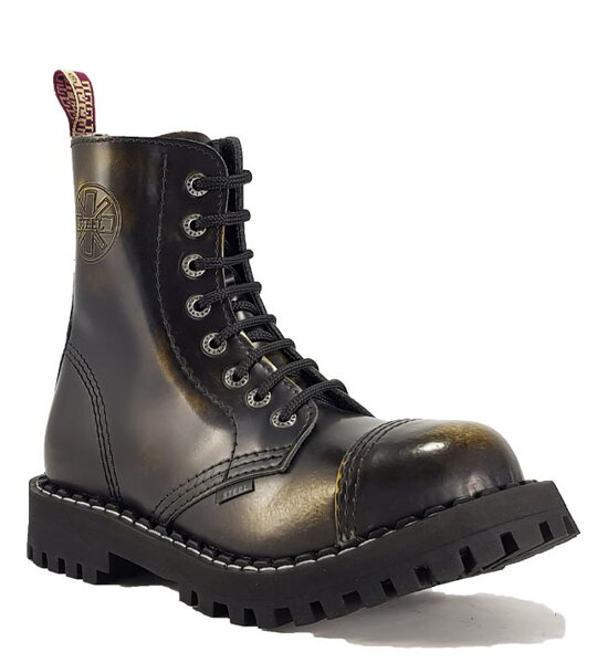 Steel Bakancs 8 Lyukú Sárga Koptatott