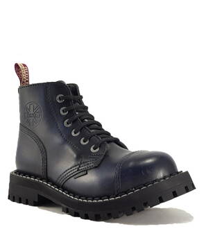 Steel Bakancs 6 Lyukú Kék Koptatott