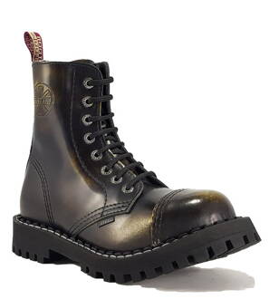 Steel Bakancs 8 Lyukú Sárga Koptatott